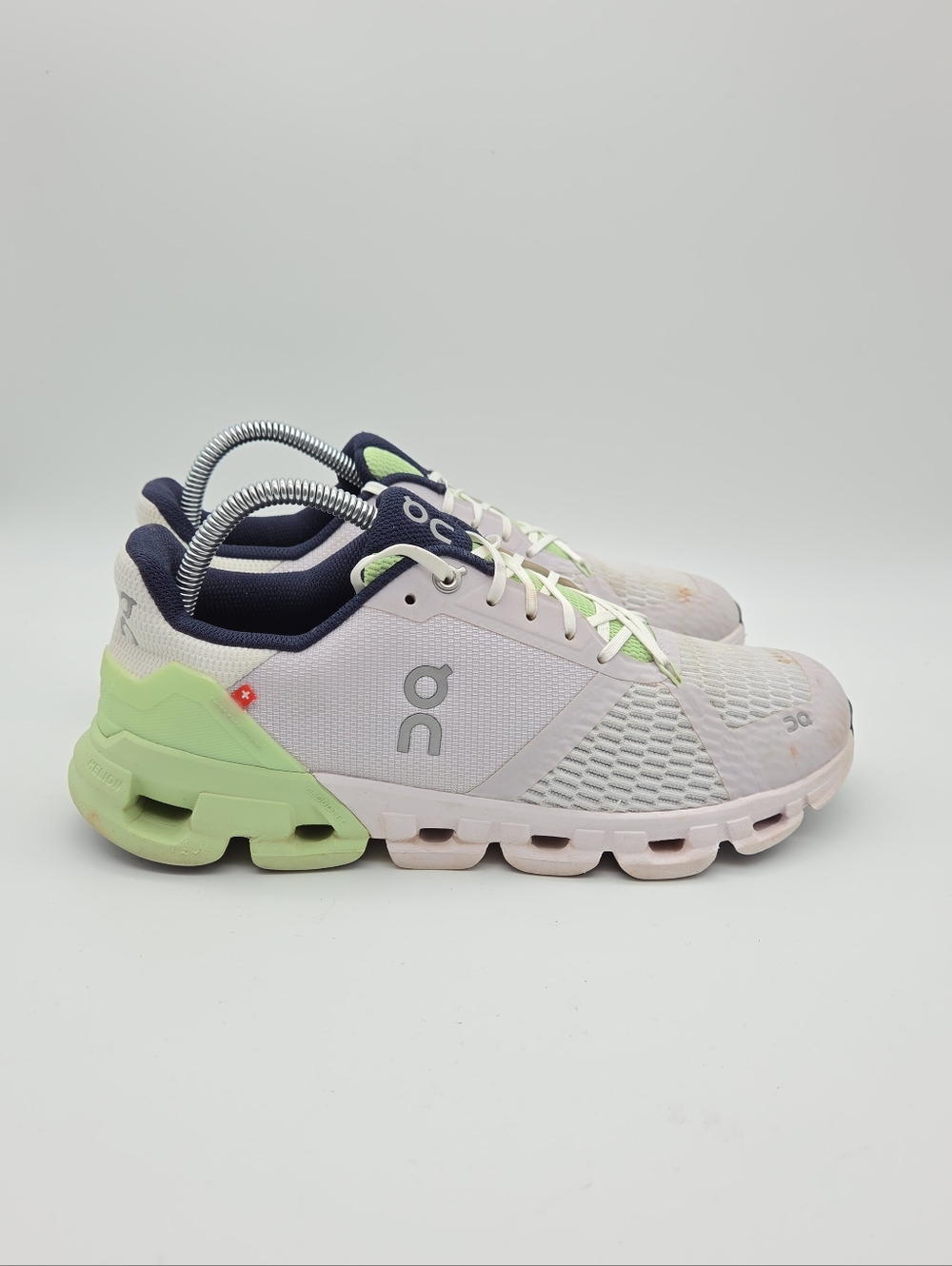 On Running Cloudflyer 3 White Green Sneakers Women's 9